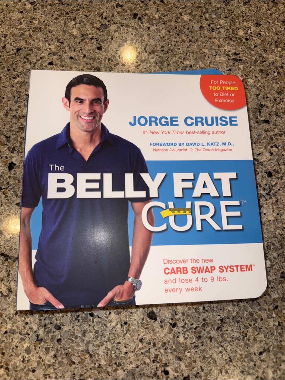 The Belly Fat Cure by Jorge Cruise - Blue & White Cover